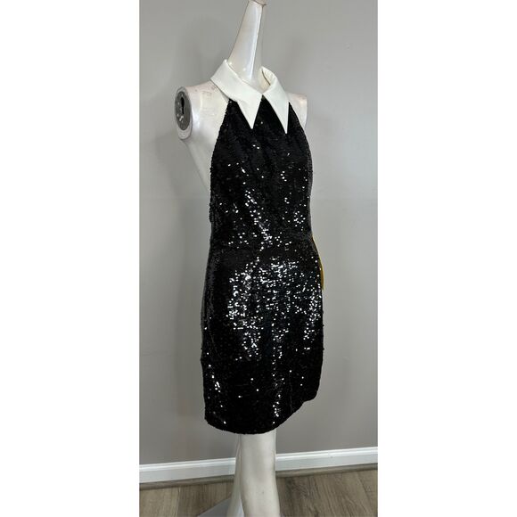 Bronx and Banco Wednesday Sequined Halterneck Minidress Size M $750 - Picture 11 of 13